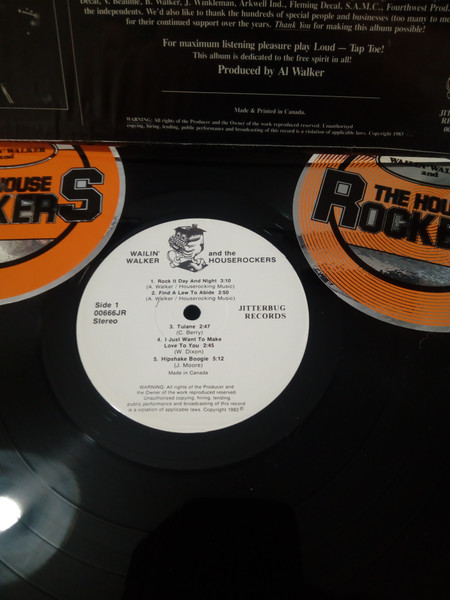 Wailin' Walker And The House Rockers - Rock It Day & Night (LP, Album) (Mint (M)) - Image 5