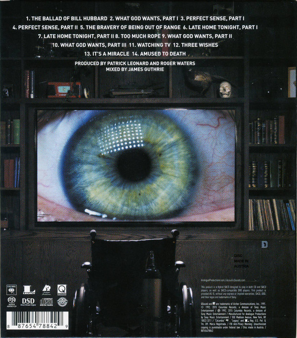 Roger Waters - Amused To Death (SACD, Hybrid, Multichannel, Album, RE, Rem) (Very Good Plus (VG+)) - Image 2