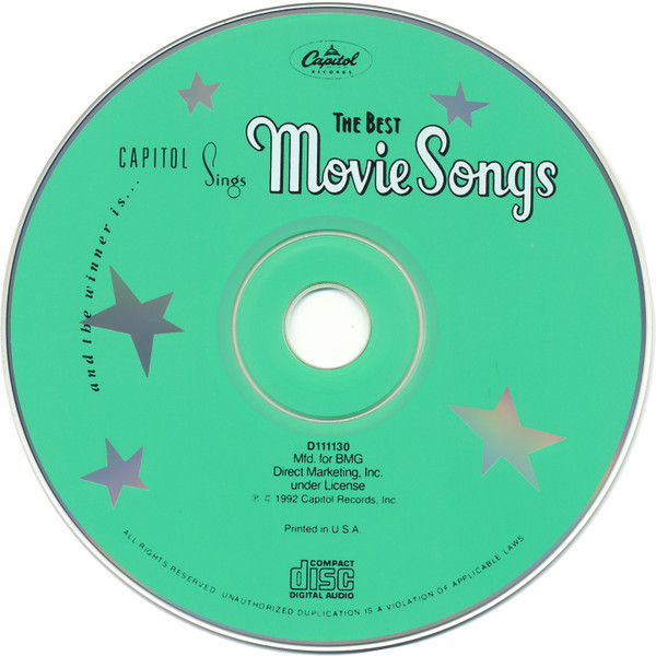 Various - And The Winner Is... Capitol Sings The Best Movie Songs (CD, Comp, Club) (Near Mint (NM or M-)) - Image 3