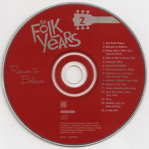 Various - The Folk Years Reason To Believe (2xCD, Comp) (Mint (M)) - Image 4