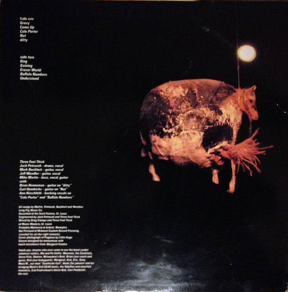 Three Foot Thick - Time To Feed The Ostrich (LP, Album) (Near Mint (NM or M-)) - Image 2