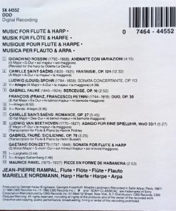 Alternative view of Jean-Pierre Rampal, Marielle Nordmann - Music For Flute & Harp (CD, Album) (Near Mint (NM or M-))
