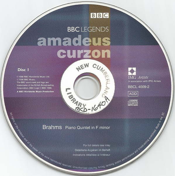 Johannes Brahms, Franz Schubert, Amadeus-Quartett, Clifford Curzon, James Merrett - Piano Quintet / 'Trout' Quintet (2xCD, RE, RM) (Near Mint (NM or M-)) - Image 3