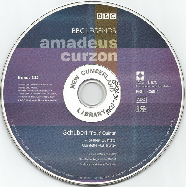Johannes Brahms, Franz Schubert, Amadeus-Quartett, Clifford Curzon, James Merrett - Piano Quintet / 'Trout' Quintet (2xCD, RE, RM) (Near Mint (NM or M-)) - Image 4