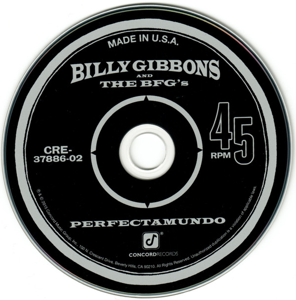 Billy Gibbons and The BFG's - Perfectamundo (CD, Album) (Near Mint (NM or M-)) - Image 3