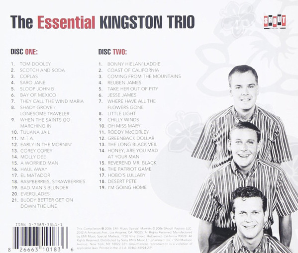 Kingston Trio - The Essential Kingston Trio (2xCD, Comp) (Near Mint (NM or M-)) - Image 2