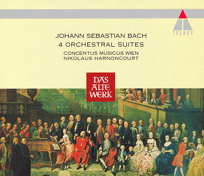 Johann Sebastian Bach, Concentus Musicus Wien, Nikolaus Harnoncourt - 4 Orchestral Suites (2xCD, RE) (Near Mint (NM or M-))