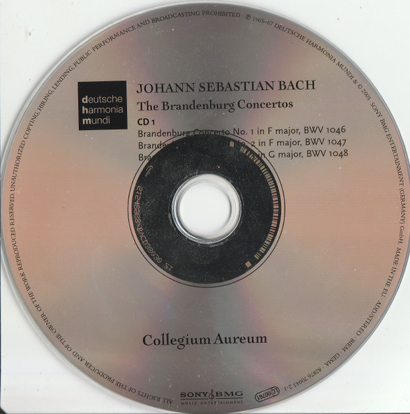 Johann Sebastian Bach, Collegium Aureum - The Brandenburg Concertos (2xCD, Album, RM) (Mint (M)) - Image 4