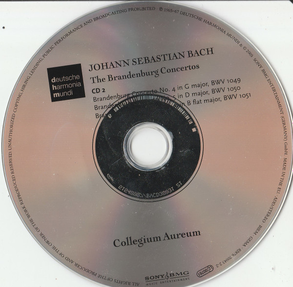 Johann Sebastian Bach, Collegium Aureum - The Brandenburg Concertos (2xCD, Album, RM) (Mint (M)) - Image 5