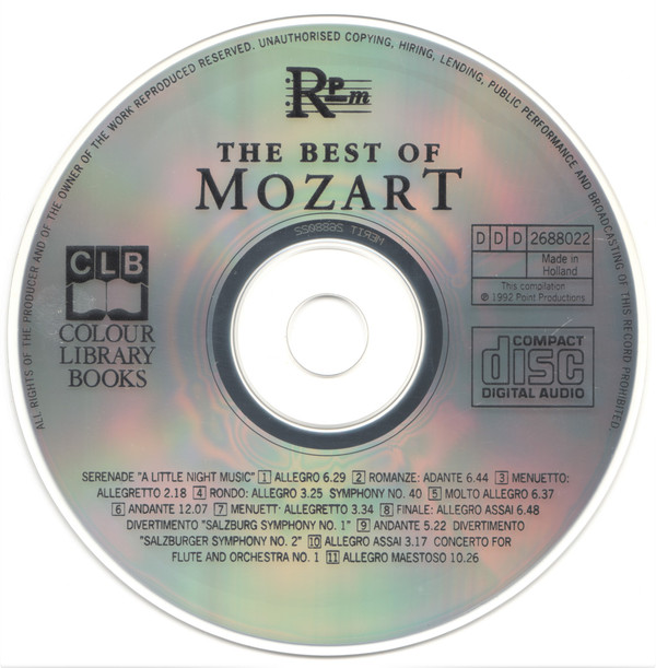 Wolfgang Amadeus Mozart - The Best Of Mozart (CD, Comp) (Mint (M)) - Image 4