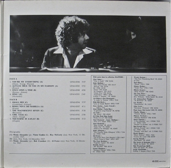 Monty Alexander - Zing ! (LP, Album, RE, Gat) (Very Good Plus (VG+)) - Image 3