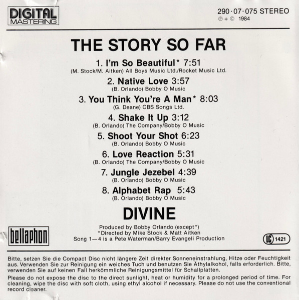 Divine - The Story So Far (CD, Comp) (Near Mint (NM or M-)) - Image 5