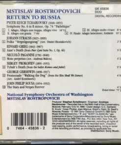 Alternative view of Mstislav Rostropovich, National Symphony Orchestra - Return To Russia (CD, Album) (Near Mint (NM or M-))