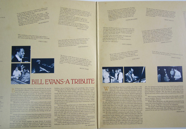 Various - Bill Evans ~ A Tribute (2xLP, Album, Gat) (Near Mint (NM or M-)) - Image 4