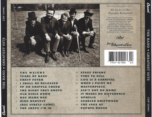 The Band - Greatest Hits (CD, Comp, Club, RM) (Near Mint (NM or M-)) - Image 3