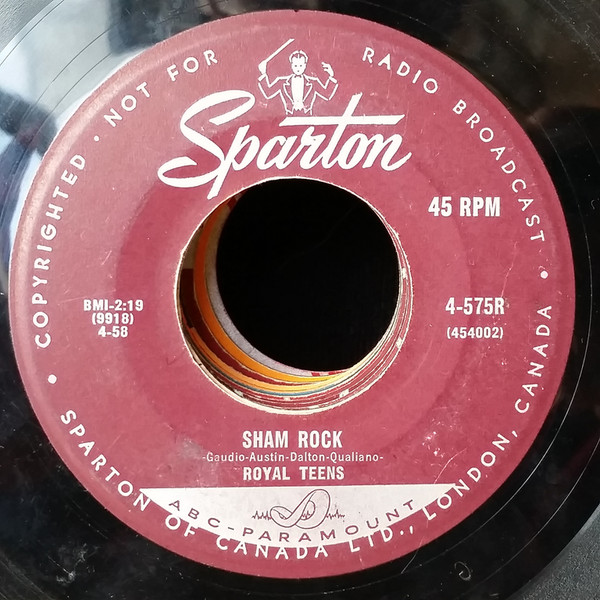 Royal Teens* - Sham Rock / Big Name Button (7", Single) (Very Good (VG))