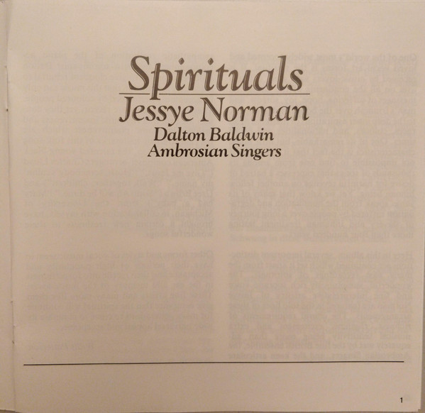 Jessye Norman - Spirituals (CD, Album) (Near Mint (NM or M-)) - Image 4