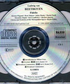 Ludwig van Beethoven - Kirsten Flagstad, René Maison, Julius Huehn, Marita Farell, Alexander Kipnis, Karl Laufkötter, Herbert Janssen (2), Metropolitan Opera Chorus And The Metropolitan Opera House Orchestra, Bruno Walter - Fidelio (2xCD, RE, RM) (Mint (M)) - Image 5