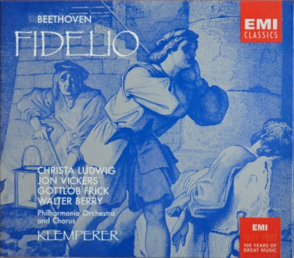 Ludwig van Beethoven, Otto Klemperer, Christa Ludwig, Jon Vickers, Gottlob Frick, Walter Berry, Philharmonia Chorus, Philharmonia Orchestra - Fidelio (2xCD, RM) (Mint (M))