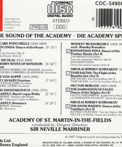 Alternative view of Sir Neville Marriner, The Academy Of St. Martin-in-the-Fields - The Sound Of The Academy (CD, Club) (Near Mint (NM or M-))