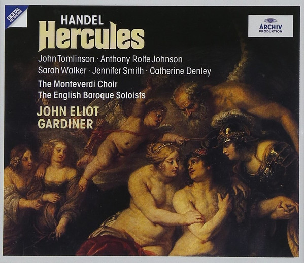 Georg Friedrich Händel - John Tomlinson (2) • Anthony Rolfe Johnson • Sarah Walker (2) • Jennifer Smith (3) • Catherine Denley • The Monteverdi Choir • The English Baroque Soloists • John Eliot Gardiner - Hercules (2xCD, Album, RE) (Mint (M))