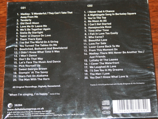 Anita O'Day - Anita O'Day (2xCD, Comp, RM) (Near Mint (NM or M-)) - Image 2