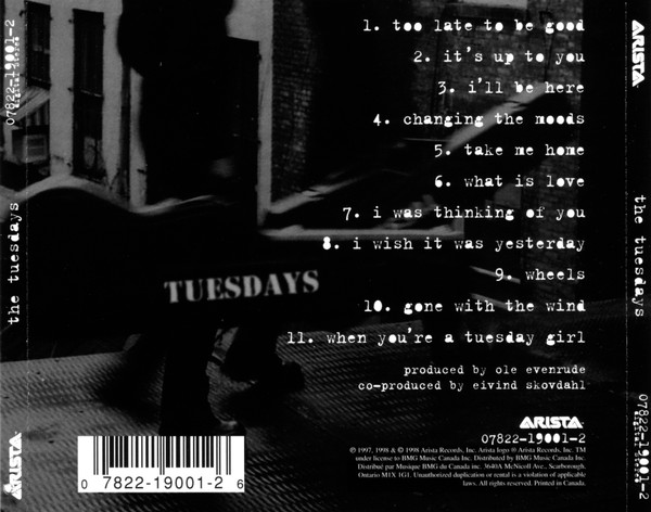 The Tuesdays - The Tuesdays (CD, Album) (Near Mint (NM or M-)) - Image 2