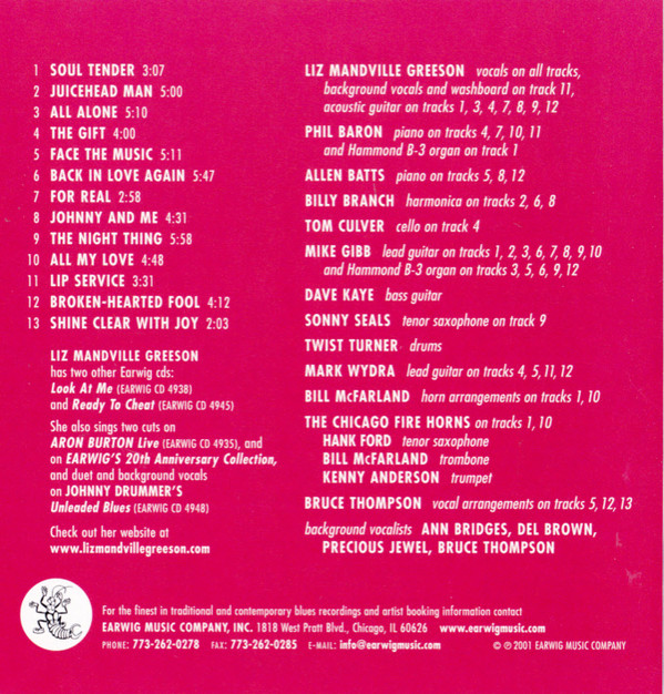 Liz Mandville Greeson - Back In Love Again (CD, Album) (Near Mint (NM or M-)) - Image 3