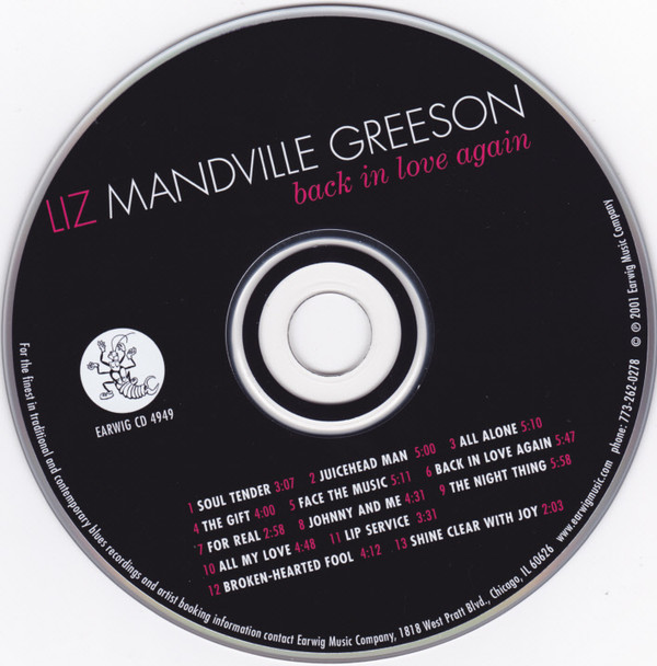 Liz Mandville Greeson - Back In Love Again (CD, Album) (Near Mint (NM or M-)) - Image 5