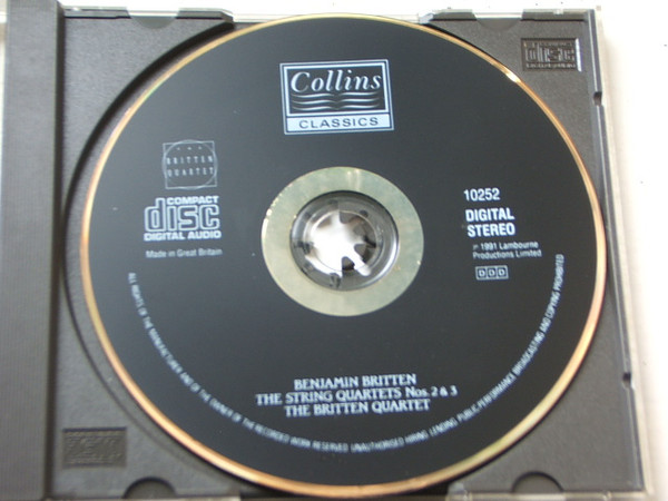 Benjamin Britten, Britten Quartet - The String Quartets 2 & 3 (CD, Album) (Mint (M)) - Image 4