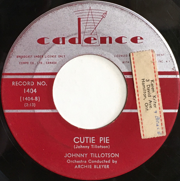 Johnny Tillotson - Without You (7", Single) (Near Mint (NM or M-)) - Image 2