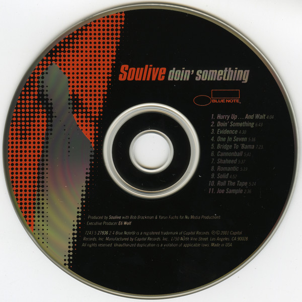 Soulive - Doin' Something (CD, Album) (Near Mint (NM or M-)) - Image 3
