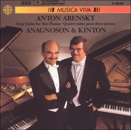 Anton Stepanovich Arensky - Anagnoson & Kinton - Four Suites For Two Pianos (CD, Album) (Near Mint (NM or M-))