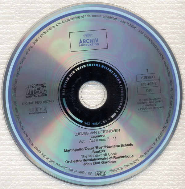 Ludwig van Beethoven, John Eliot Gardiner - Leonore (2xCD, Album) (Near Mint (NM or M-)) - Image 5