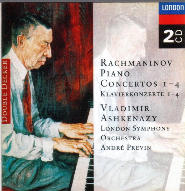 Rachmaninov* - Vladimir Ashkenazy, London Symphony Orchestra, André Previn - Piano Concertos 1-4 (2xCD, Comp, RE, RM) (Near Mint (NM or M-))