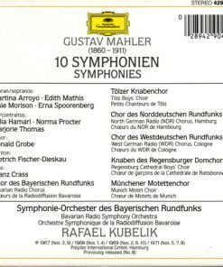 Alternative view of Gustav Mahler - Symphonie-Orchester Des Bayerischen Rundfunks, Rafael Kubelik - 10 Symphonien (Box + 10xCD, Comp) (Near Mint (NM or M-))