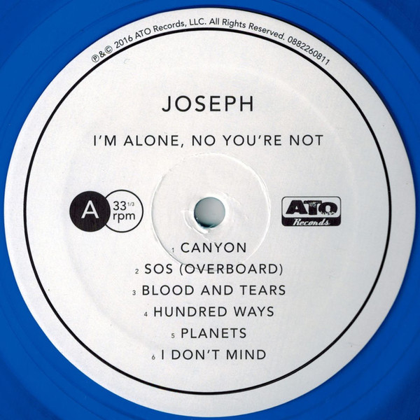 Joseph (15) - I'm Alone, No You're Not (LP, Album, Blu) (Near Mint (NM or M-)) - Image 2