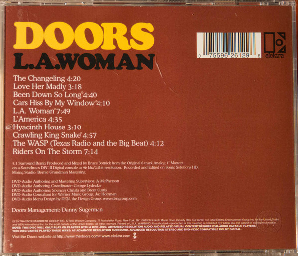The Doors - L.A. Woman (DVD-A, Album, RM, Multichannel) (Near Mint (NM or M-)) - Image 2