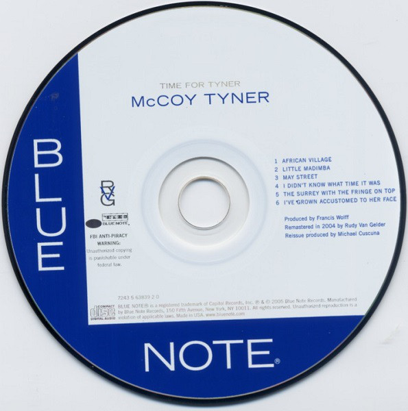 McCoy Tyner - Time For Tyner (CD, Album, RE, RM) (Mint (M)) - Image 3