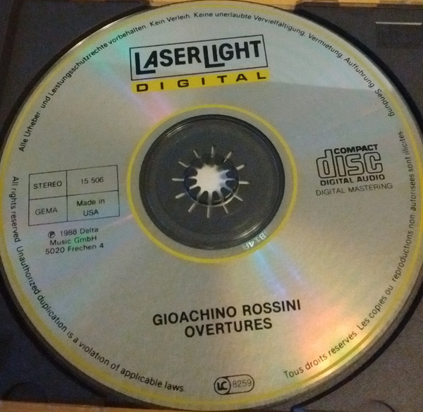 Gioacchino Rossini, Plovdiv Philharmonic Orchestra, Rouslan Raychev - Overtures (CD, Comp) (Near Mint (NM or M-)) - Image 3