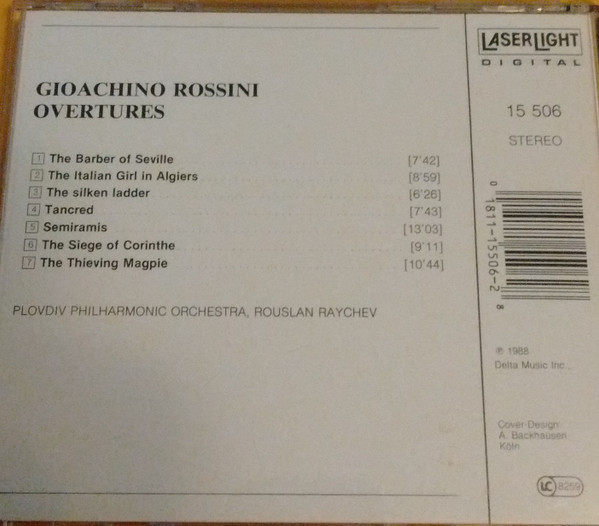 Gioacchino Rossini, Plovdiv Philharmonic Orchestra, Rouslan Raychev - Overtures (CD, Comp) (Near Mint (NM or M-)) - Image 4