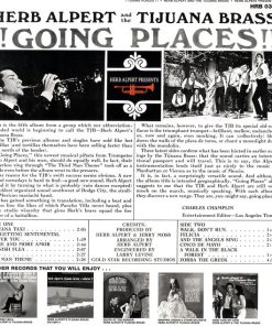 Alternative view of Herb Alpert & The Tijuana Brass - !!Going Places!! (LP, Album, RE, RM) (Near Mint (NM or M-))