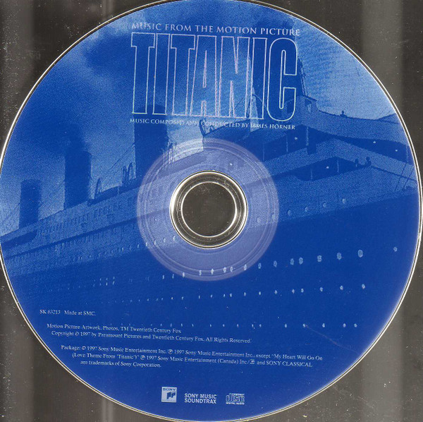 James Horner - Titanic (Music From The Motion Picture) (CD, Album, Club) (Near Mint (NM or M-)) - Image 3