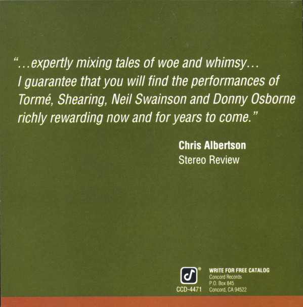 Mel Tormé / George Shearing - Mel & George "Do" World War II (CD, Album, Multichannel) (Near Mint (NM or M-)) - Image 2