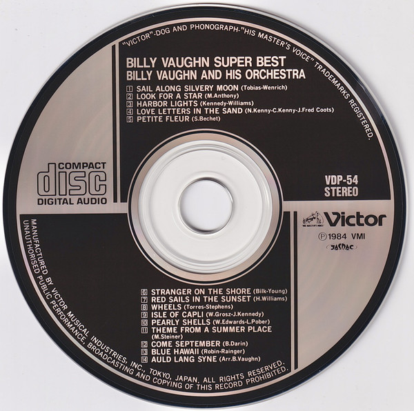 Billy Vaughn And His Orchestra - Super Best (CD, Comp) (Near Mint (NM or M-)) - Image 3