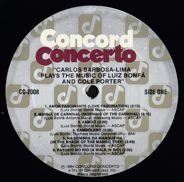 Carlos Barbosa-Lima - Plays The Music Of Luiz Bonfá And Cole Porter (LP, Album) (Near Mint (NM or M-)) - Image 3