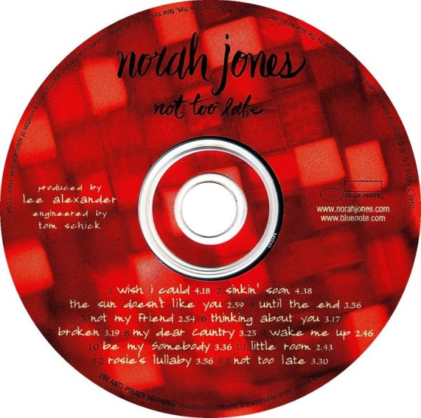 Norah Jones - Not Too Late (CD, Album, Club) (Mint (M)) - Image 3