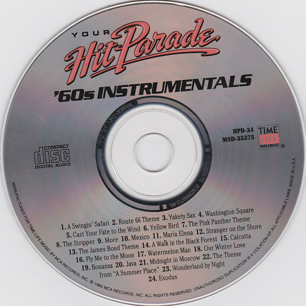 Various - Your Hit Parade - '60s Instrumentals (CD, Comp) (Near Mint (NM or M-)) - Image 3