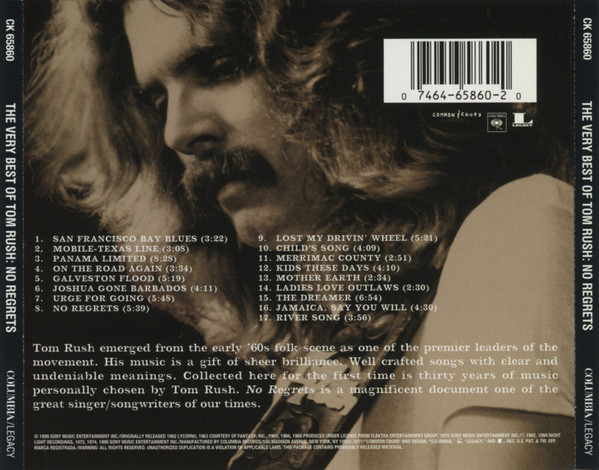 Tom Rush - The Very Best Of Tom Rush: No Regrets (CD, Comp, RM) (Mint (M)) - Image 4