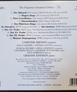 Alternative view of Franz Schubert - Christine Brewer, Graham Johnson (2) - Complete Songs = Sämtliche Lieder = Mélodies Intégrales (CD, Album) (Mint (M))